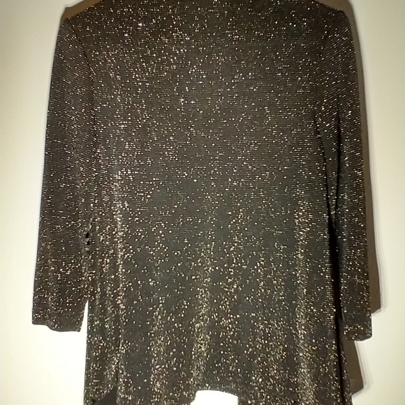 Onyx Nite Black & Silver Top Size Small - Picture 7 of 7
